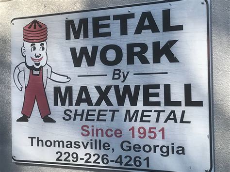 maxwell sheet metal thomasville georgia|Maxwell Sheet Metal Works Thomasville GA, 31792 .